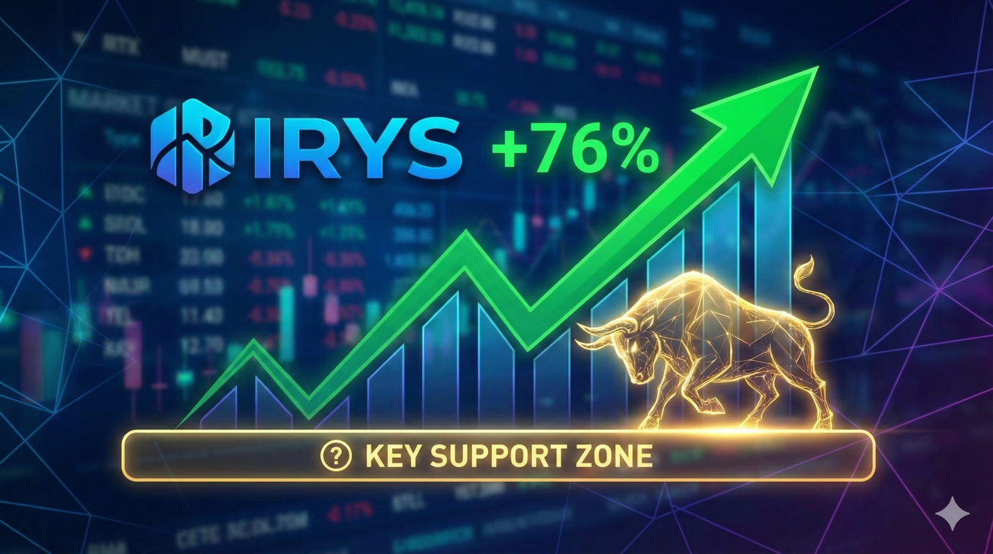 IRYS Jumps 76% — Can Bulls Hold This Key Support Zone?