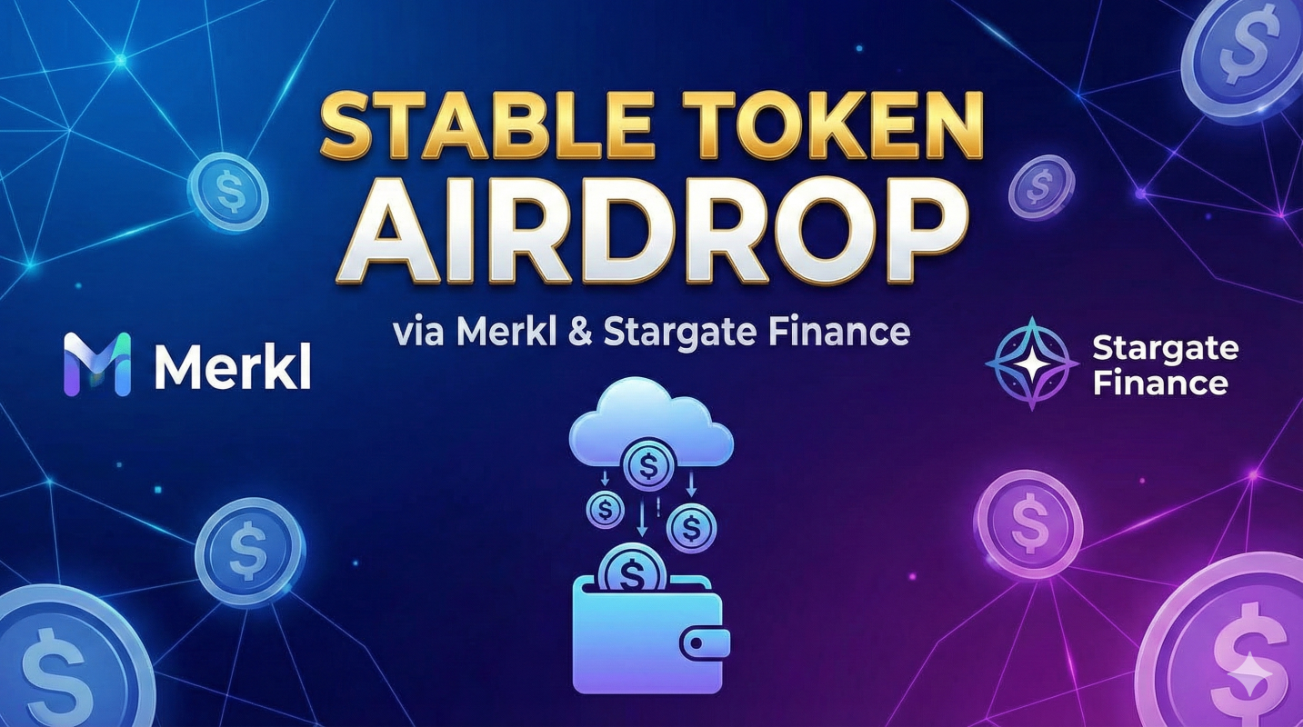 Stable launches STABLE token airdrop via Merkl and Stargate Finance
