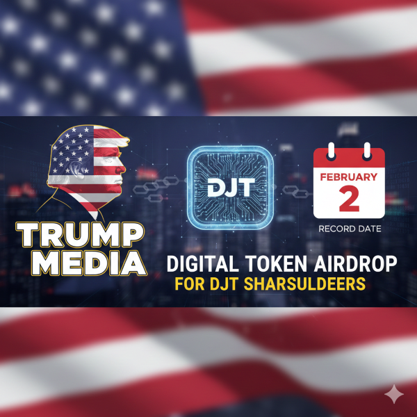 Trump Media sets February 2 as the record date for a digital token airdrop to DJT shareholders